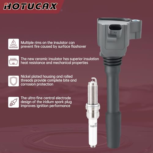 UF750 Ignition Coils & Spark Plugs Tune Up Kit, 6 Pack - size: UF750 & Spark Plugs 6PCS