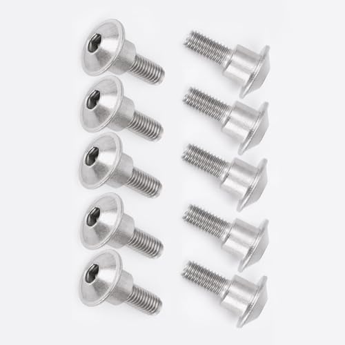 10 Pcs- M5 x 16.5 12.5mm - for Suzuki Motorcycle Fairing Shell Stainless Steel Screws Bolt Kit, for Suzuki GSXR600 GSXR750 GSXR1000 GSX1300R GSR600 GSR750 SV650 (10 pcs, M5 x 12.5) - size: M5 x 12.5
