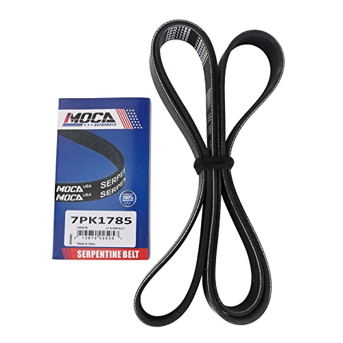 MOCA EPDM Serpentine Belt 7PK1785 Fit 2003-2007 for Honda Accord 2.4L - size: 7PK1785