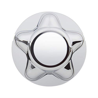 B4B BANG 4 BUCK 4 Packs 7" Center Cap with 5-Lug Steel Wheel Chrome for Ford 1997-2003 F150 F-150 97-02 Expedition - size: 4Pcs