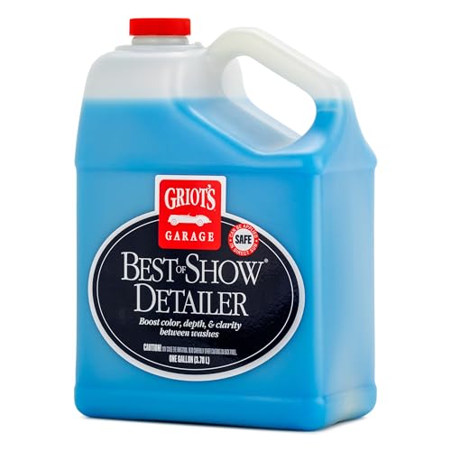 Griot's Garage Best of Show Detailer for Car Detailing, Wipes Away Dust, Fingerprints, and Light Dirt, Improves Paint Gloss and Color Between Washes, 11042, One Gallon - size: 128 Fl Oz (Pack of 1)