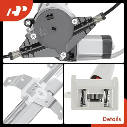 A-Premium Front Driver Side Power Window Regulator with Motor (2-Pin) - style: Front Driver (LH)