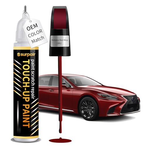 Matador Red Mica 3R1 Touch up Paint for Lexus Car Scratch Remover Pen - color: Matador Red Mica (3R1)