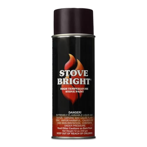 Stove Bright High Temp Spray Paint, Metallic Mahogany, 12 Oz