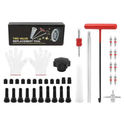 Tire Valve Stem Core Tool Kit for Car Truck ATV Lawn Mower