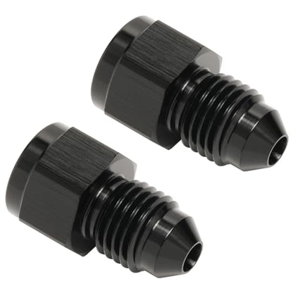 1/8 NPT Female to 4AN Male Flare Expander Fitting Adapter Aluminum Black, Pack of 2 - color: Black - 2pcs, size: 1/8 NPT Female to 4AN Male