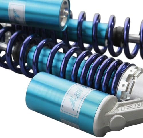 360mm Rear Shock Absorber Suspension Motorcycle ATV Quad 7mm Spring - color: Blue Blue
