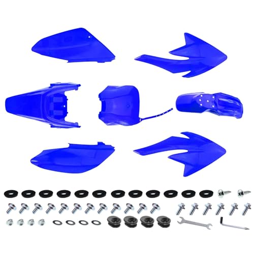 PRO BAT 7 PCs Plastic Fender Fairing Kit - color: Blue CRF70 Plastic Fender Kit