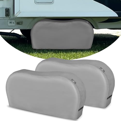 Explore Land Dual Axle Tire Cover Fit Tire Diameters 26-28.75 inch,Charcoal - size: M (Fits Tire Diameters 26''-28.75''), style: Dual Alex Tire Cover-Charcoal