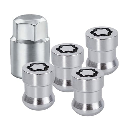Wheel Lock Lug Nut Set, Cone Seat Chrome Locking Lug Nuts Set with Key, Anti-Theft Honda Wheel Locks for Civic, Accord, CR-V 2007-2025, Replaces 08W42SCV100 08W42-SCV-101 08W42-SCV-102