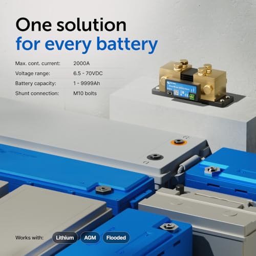 Victron Energy SmartShunt Battery Monitor 6.5V-70V, 2000 amp - size: 2000 Amp