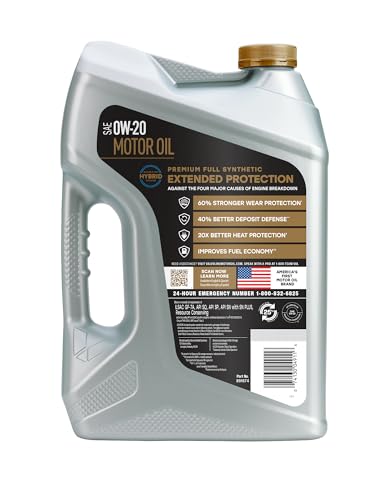 Valvoline Extended Protection Full Synthetic Motor Oil SAE 0W-20 5 QT, Case of 3 - size: 5 QT, Pack of 3, style: Extended Protection