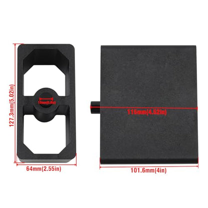 4 Inch Universal Billet Aluminum Leaf Spring Lowering Block Kit - size: 4 Inch