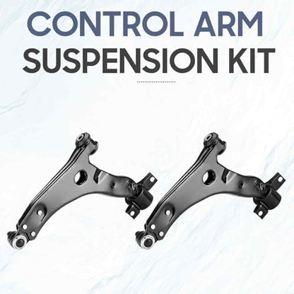 2pc Front Lower Right Left Control Arms with Ball Joints Assembly Fit for Ford Focus 2004 2005 2006 2007 2008 2009 2010 2011 K80408 K80407