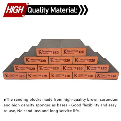 Sanding Sponge, 320 Grit Assortment Sanding Block, 14 Pack - size: 320grit-14PCS