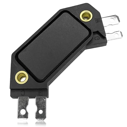 Engine Control Module, 4 Pin GM HEI Ignition Module Replace OE #LX301, DM1906, 1875990,1190357, 4419628, Ignition Control Module Compatible with 1974-1988 for Chevy Pontiac Olds Buick