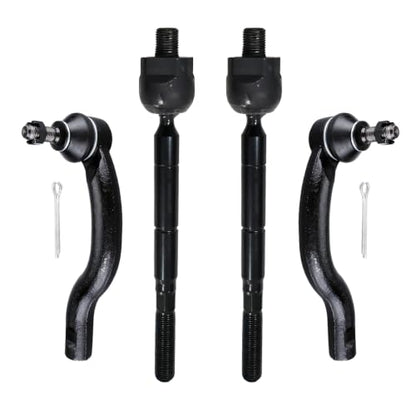 4Pcs Inner and Outer Tie Rod Ends Kit EV800328 ES800053 ES800054 - size: ES800053 ES800054 EV800328