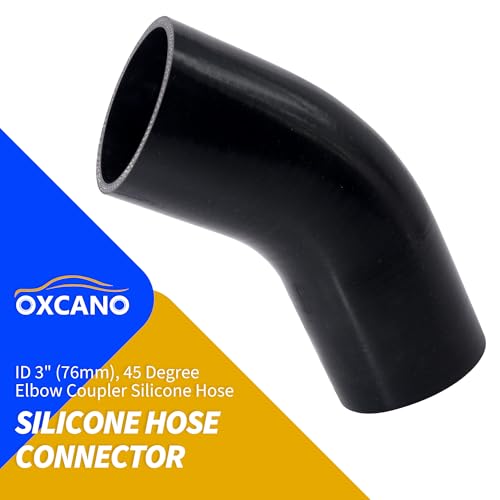 45 Degree Elbow Coupler Silicone Hose ID 3" (76.2mm) - size: 45 Degree Elbow / ID 3" (76mm)