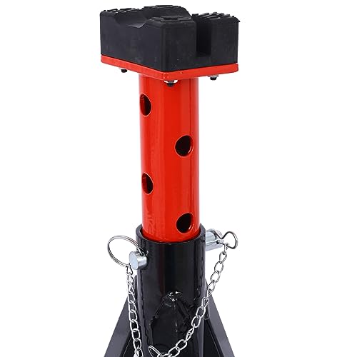 3 Ton Jack Stands Pair Heavy Duty 6000 Lbs Capacity Car Jack Stand with 6 Adjustable Height Positions 12.6"-18.3" Truck Jack Stands for Vehicle Maintenance Automotive Lift Support Black