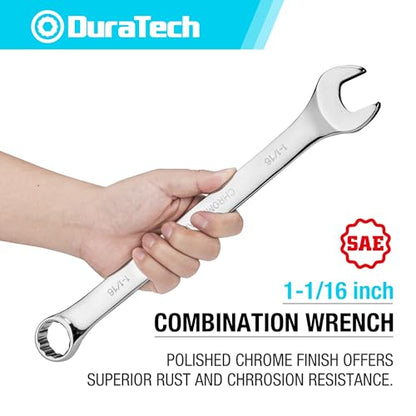 DURATECH 1-1/16" Combination Wrench, SAE - size: 1-1/16"