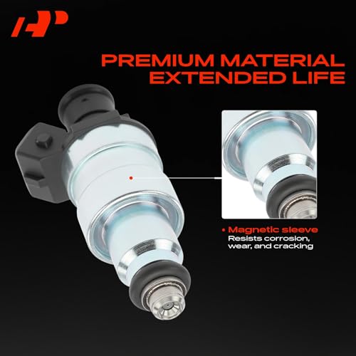 A-Premium Fuel Injectors Set of 8 Compatible with Chevrolet, Pontiac