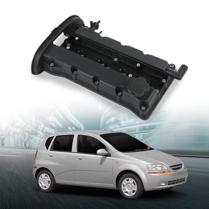 LQI Engine Valve Cover w/Gasket and Cap, Black 96415423, 96473698, 96495285 - size: Fit Chevy Aveo 2004-2005