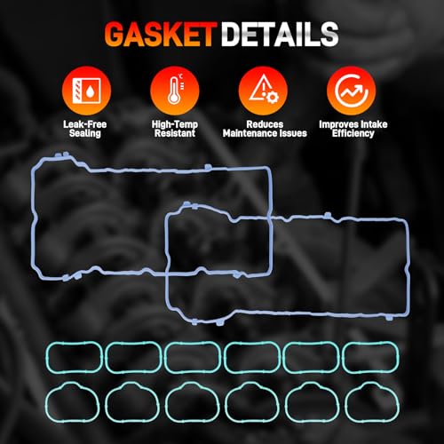 Intake & Exhaust Camshaft Kit with Rocker Arms Lifters and Gaskets Compatible with 2016-2024 Dodge Chrysler Jeep Ram 3.6L Pentastar V6 Engine Replace# 5047912AC 5047913AC 5048029AC 5048030AC 5047896AC - color: Cam Lifter Kit, size: 2016-2024