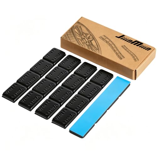 JiiinMiiin 1/2oz, 0.5oz, 24PCS Black Steel Adhesive Stick on Wheel Weights - color: Black, size: 0.5oz - 24PCS