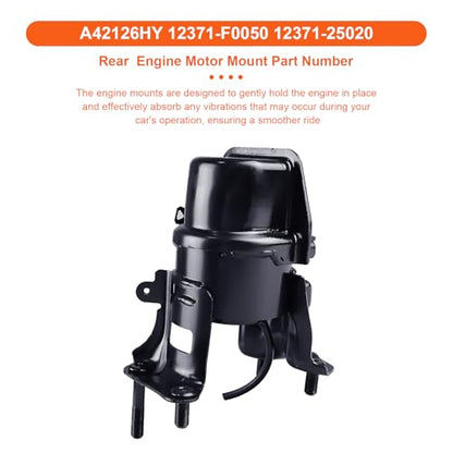 Engine Motor Mount Compatible with Toyota Camry 18-23/ Avalon 19-22 L4 2.5L,Lexus ES300H 19-25 L4 2.5L, Replacement for A42125HY A42126HY A42123 A42127,Set of 4 - size: Camry 2.5L 18-23