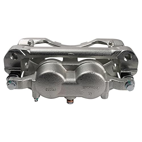 TRQ Front Driver and Passenger Side Brake Caliper Set Caliper Brackets - style: CLA32434