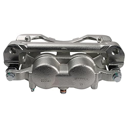 TRQ Front Driver and Passenger Side Brake Caliper Set Caliper Brackets - style: CLA32434