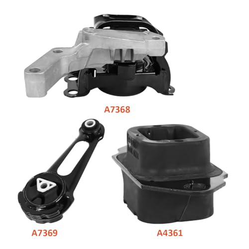 3PCS Engine Motor Mount Kit for Nissan Versa 1.6L 2012-2019 - size: Nissan Versa 2012-2019 1.6L