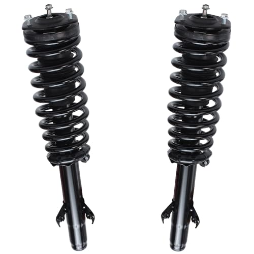Detroit Axle - FWD Front Steering Knuckles Wheel Hub Bearings Struts Rear - size: 6AQU47650/ strut shock sway kit