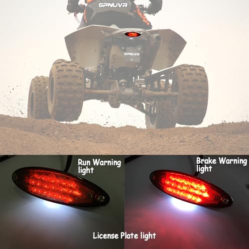 Universal 12V 28LEDs Motorcycle Brake Warning Tail Lights - color: Smoke