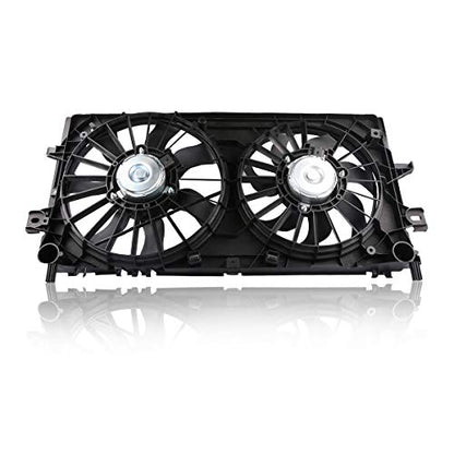MOSTPLUS Dual Radiator Cooling Fan Assembly Compatible for Chevy Impala Pontiac Grand Prix Buick Replaces 621430 - style: 2006-2013 Chevy Impala