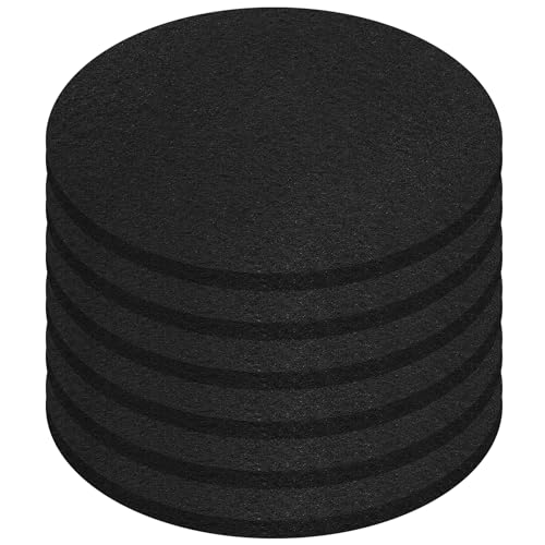 Oil Drain Splash Pad 6 Pcs 15 inch Diameter Oil Pan Splash Guard, Anti Splash Oil Drain Mat, No Splatter Oil Pad Fits Most Oil Drains - Round, Black - color: Round, size: 15"-6PCS