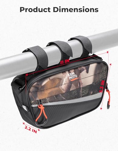 KEMIMOTO UTV Roll Cage Storage Bag Universal 1680D Grab Handle Storage Bag Dimensions 11" x 5" Side by Side Accessories Compatible with UTV, ATV, Golf Cart, Bike, Off-road Vehicle, Camo - color: Camo