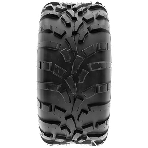 Pair of 2 SunF 25x11-12 AT-XC ATV/UTV Off-Road Tires, 6PR, Directional Knobby Tread | A010 - size: 25x11-12