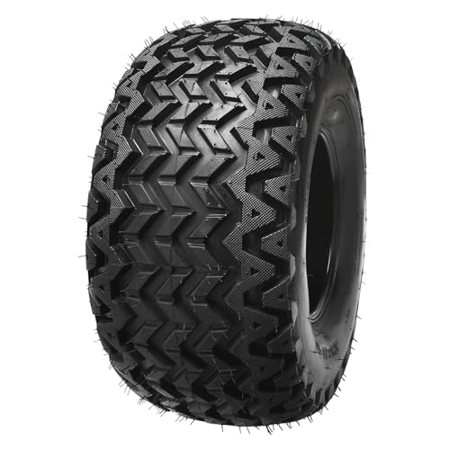 23x11-10 ATV Tire & Wheel – 10" Aluminum Alloy Rim with Knobby Lug Tread for UTV, Go Kart, Golf Cart, Utility Off-Road Vehicle, Lawn Mower, Single Tire Combo - color: 1pack 23x11-10