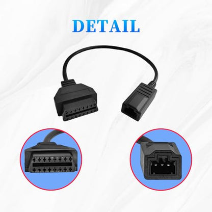 OBD1 to OBD2 Adapter Fits for Honda 3Pin OBD Diagnostic Cable Connector - style: Fit for honda-3pin