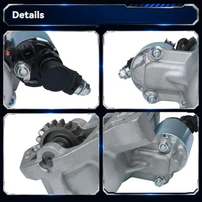 431200-RN0-A01 19084N Starter Motor for 2009-2014 Honda Pilot, 2011-2013 Honda Odyssey V6 3.5L & 2010-2011 Acura TL, V6 3.5L 3.7L, 12V 1.8KW 19 Teeth CCW - size: 41052492