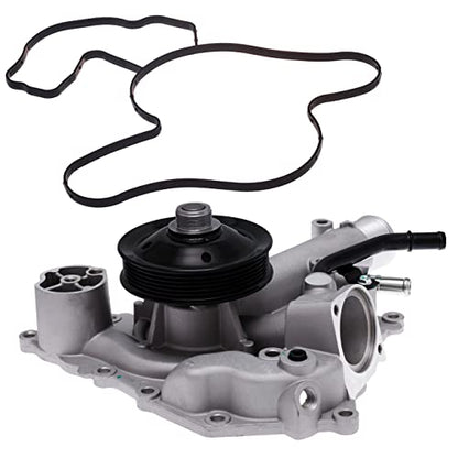 TUCAREST 120-4430 Professional Water Pump Kit w/Gasket (For V8-5.7L Engine VIN:T) Compatible With 2009-2018 Do-dge Ram 1500, Ram 2500, Ram 3500 [# AW6341 53022192AJ 53022192AK 43559] - size: AW6341