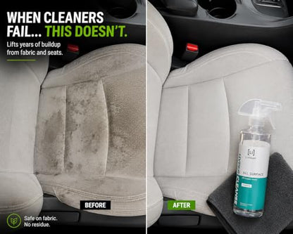 Lithium Hyper Cleanse Car Interior Cleaner - Car Cleaner Interior for Leather, Plastic, Carpet, Vinyl, and Tesla Vegan Leather - Solvent Free Interior Car Cleaner - Car Cleaning Spray (16 Oz)