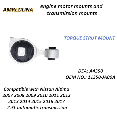 Engine Motor Transmission Mount Kit for Nissan Altima 2007-2017 - size: Nissan Altima 2007-2017 2.5L automatic