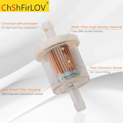 691035 493629 Fuel Filter For B & S Lawn Mower Accessories 40 Micron 5065 691035-2PCS