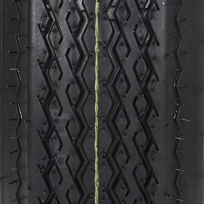 Garvee 2-Pack 4.80-8 Trailer Tires on 8” White Rims, 4 Lug on 4” Bolt Pattern, Load Range C 6PR, 760 lbs, Bias Ply Pre-Mounted for Utility/Boat/Camper Trailers - size: 4.80-8, style: 4 Lug