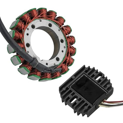 Caltric Stator and Regulator Rectifier Compatible With Yamaha V-Star 650 Xvs650 Classic Silverado Custom 2004-2010 / Xvs650 V-Star 650 Silverado 2004-2010