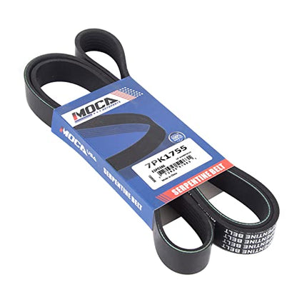 MOCA 7PK1755 EPDM Serpentine Belt 2004-2008 for Acura TSX 2.4L - size: 7PK1755