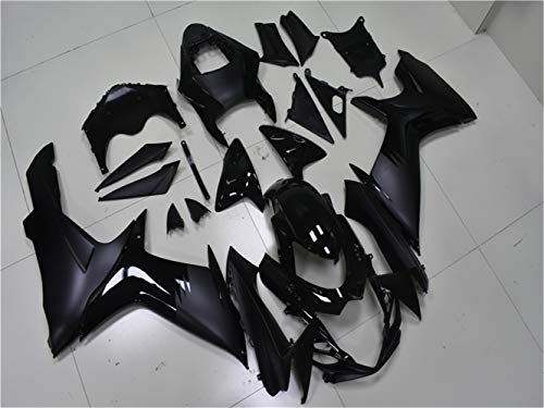 YTL Glossy Matte Black Full Fairing Fit for Suzuki 2011-2026 GSXR 600/750 - color: 018 Glossy Matte Black
