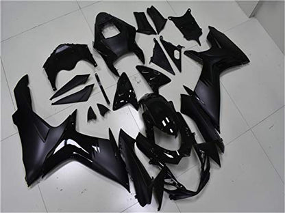 YTL Glossy Matte Black Full Fairing Fit for Suzuki 2011-2026 GSXR 600/750 - color: 018 Glossy Matte Black